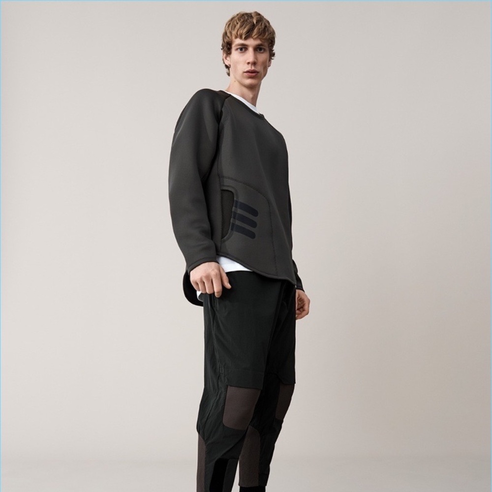 Adidas Y-3 Yoshi Yamamoto Sweatshirt Tracktop Tech Neoprene XL grey